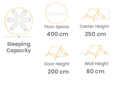 WHITEDUCK TENT ホワイトダックテント  Prota 4　7×9_Standard［4名］
